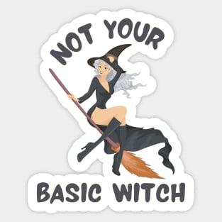 Not Your Basic Witch Sticker